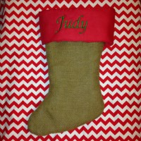 Burlap Stocking