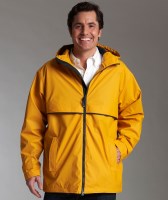 Charles River Men's New Englander Rain Jacket with optional monogram